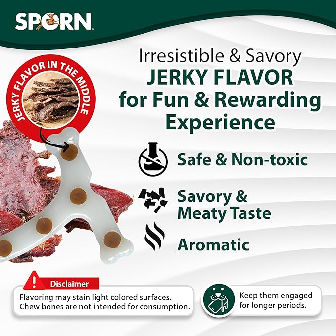 Sporn Dog Dental Toy, Marrow Chew, T-Bone