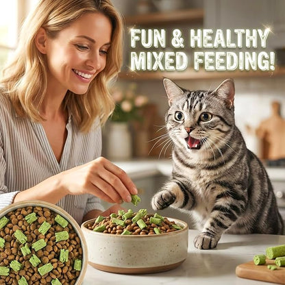 Cat Toys 17Pack 100g Catnip Grass Teething Stick for Hairball Removal Kitten Toy Freeze Dried Chew Dental Food for Indoor Kitty Lickable Edible Snack