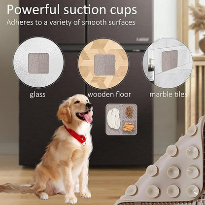 Lick Mat for Dogs(2pcs, Large, 7.9") Easy Clean Silicone Licking Pad Slow Feeder for Pets Cats with Suction Cups, Enrichment Accessories Anxiety Boredom Relief, Keep Them Busy for Bathing