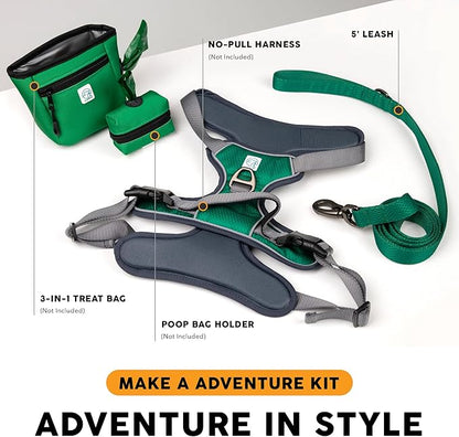 Embark Adventure Dog Leash – Strong & Sturdy for Small, Medium & Large Dogs (Green, 5 Ft)