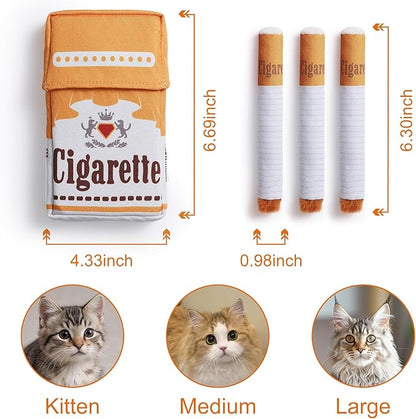 Nocciola Cat Toys, 3 Pack Funny Catnip Toys Filled with 100% Pure Organic Catnip, Safe Kitten Teething Chew and Kicker Toys, Stress Relieving Fun for Indoor Cats, Yellow