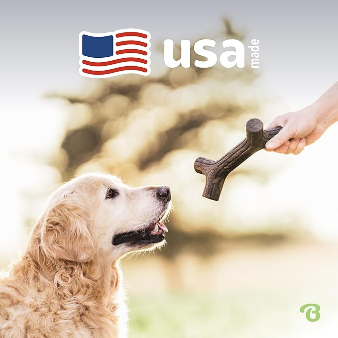 Benebone Maplestick Durable Dog Chew Toy for Aggressive Chewers, Real Maplewood, Made in USA, Giant