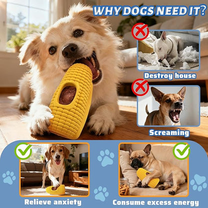 Dog Chew Toys for Aggressive Chewers,Frozen Dog Toys to Keep Them Busy,Frozen Dog Treat Toy with Mold Cups,Indestructible Dog Toy for Indoor Outdoor Play,Fillable Cognitive Licking Toy