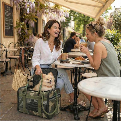 Soft-Sided Dog & Pet Carrier | for Car Rides, Trains, Errands & Daily Outings | Fits Pets Up to 15 lbs | 18" L x 11.5" H | Yorkies, Chihuahuas, Toy Poodles, Maltese & More