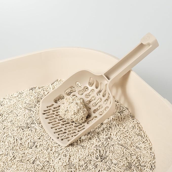 Lady N Cat Litter Scoop for Clumping Litter, Dual-Size 8-Shaped Holes for Fast Sifting, Works with Tofu, Clay, Corn & Wood, Durable ABS Plastic