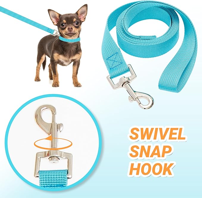 12 Pcs Dog Leashes for Small Medium Large Dogs, 4FT Lead Short Dog Leash with Swivel Hook for Walking, Training, Hiking, Rescues, Grooming, Shelter, Outdoor