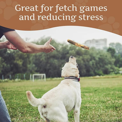 Wildfang® Olive Wood Chewing Sticks for Dogs, Medium - Tough Chew Toys for Aggressive Chewers, Puppy Chew Toys for Teething, Training for Chewing Muscles, Olive Wood Stick for Dog (33-55lbs)