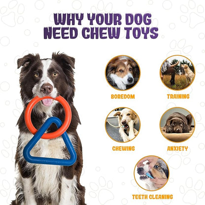 Tug of War Dog Toy – Interactive Toy for Aggressive Chewers, Puppy Teething, Dog Toys to Keep Them Busy