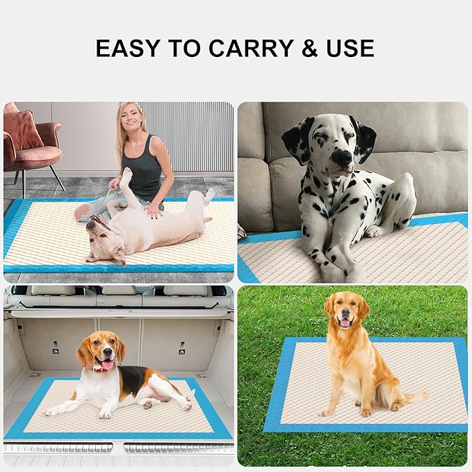 Gardner Pet Ultra Absorbent Thicker Dog Pee Pads Rugular 22"x22" Leak-Proof Odor-Control Small Blue Puppy Training Pads Full Edge-Wrapping Pad for Dogs, Puppies, Doggie, Cats, Rabbits - 50 Ct