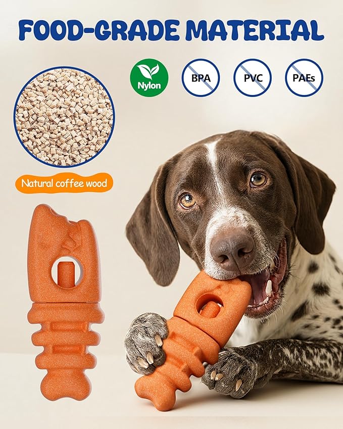 Bully Stick Holder, Durable Dog Chew Holder for Safe, Anti-Choking Chew Toy for Aggressive Chewers, Fits Various Bully Sticks and Dog Sizes