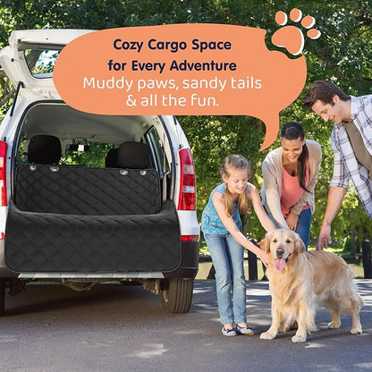 Petloox XL Dog Car Seat Cover for Back Seat, Waterproof Hammock for Car, SUV & Truck, Non-Slip Backseat Cover for Dogs, Heavy-Duty Dog Hammock Style Seat Protector Pets, Easy to Install & Clean
