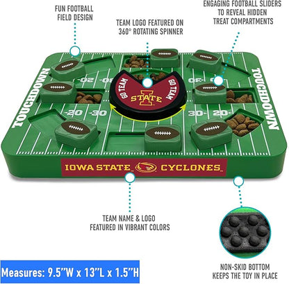 Pets First NCAA Iowa State Large Puzzle Toy - Interactive Dog Treat & Slow Feeding Toy