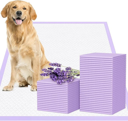 JollyMate 28"x34" Extra Large Dog Pee Pads 100 Counts, Leak-Proof Heavy Absorbent Pee Pads for Dogs, Quick Dry Disposable Puppy Pee Pads Slight Fresh Scented