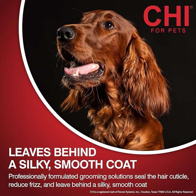 CHI for Dogs Deodorizing Spray for Dogs and Puppies, Dog Grooming Spray to Help Refresh Coats and Reduce Odors Between Baths While Moisturizing Fur, Unscented, 8 Fl Oz