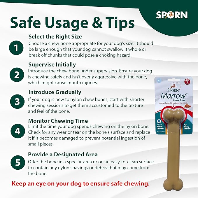 Sporn Marrow Chews Peanut Butter XL