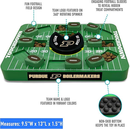 Pets First NCAA Purdue Large Puzzle Toy - Interactive Dog Treat Toy, New Size, Slow Feeding