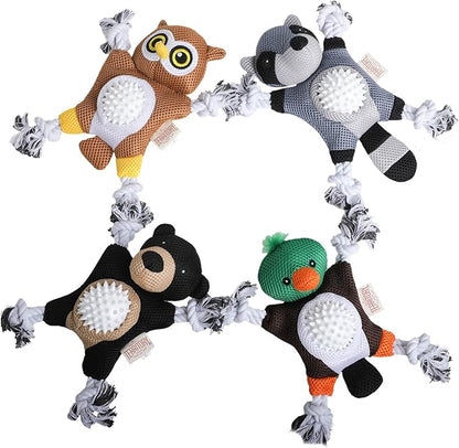 Territory 2 in 1 No Stuffing Removable Fetch Ball Tug Dog Toy for Small Medium Large Dogs, Duck