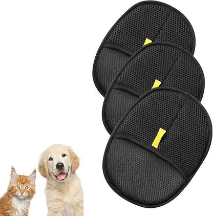 3PCS Pet Hair Removal Glove,Electrostatic Pet Hair Removal Gloves,Reusable Cat & Dog Hair Remover （3PCS）