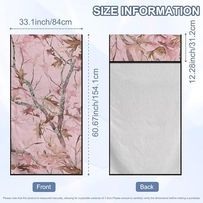 SEANATIVE Car Seat Towel Covers - Breathable Sweat Absorbing Automotive Seat Protectors for Gym, Camping & Pet Transport (Fits SUV/Truck), Camo Hunting Pink Print