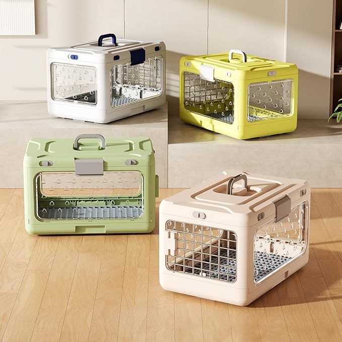 Foldable Pet Carrier with Anti Pee Layer and Spacious Inside for Comfort Compact Pet Carrier
