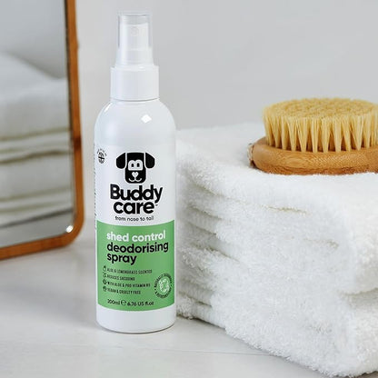 Dog Deodorising Spray - Deodorising Spray for Dogs - With Aloe Vera and Pro Vitamin B5 (Aloe Vera & Lemongrass, 200ml)