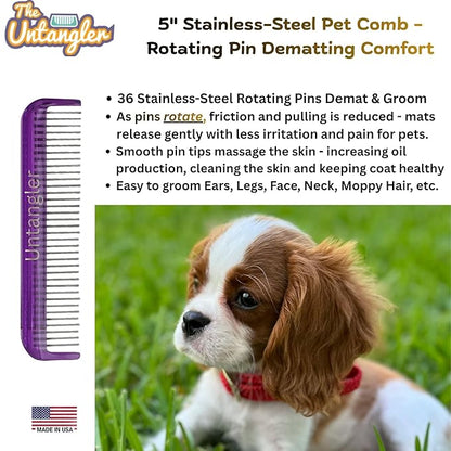 Pet Comb (5", Royal Purple)