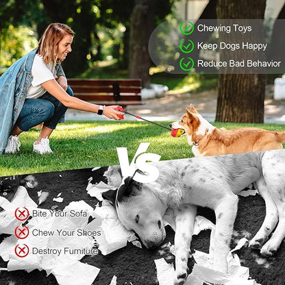 Coolplay Suction Cup Tug of War Toy for Aggressive Chewers, Interactive Treat Dispensing Rope Toy, Dog Enrichment Toys