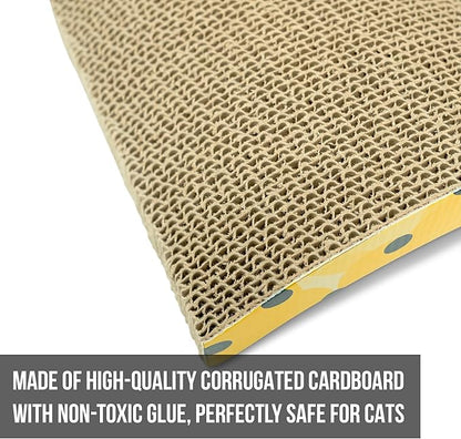 Our Pets OurPets The Wave Curved Catnip Cat Scratcher (Cat Toys for Indoor Cats, Catnip Toys, Cat Gifts & Cat Toys Interactive) [Includes Cosmic Catnip- North-American Grown Catnip]