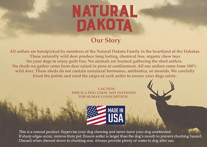 Premium Deer Antler Dog Chew Toys (Small) Half-Pint