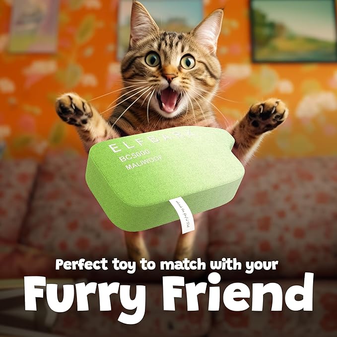 Puff Parody Dog Toy – Funny Squeaky Dog Toys for Interactive Play and Training – Durable, Easy to Clean, Birthday Gifts for Small, Medium and Large Dogs - Mint