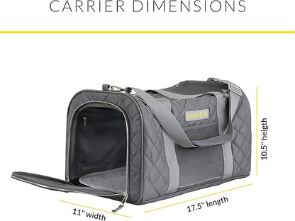 rocket & rex Dog Carrier Airline Approved. Soft-Sided Cat Carrier, Pet Carrier. Everyday Use, Car, Plane Travel. Collapsible, Rigid Frame for Easy Storage.