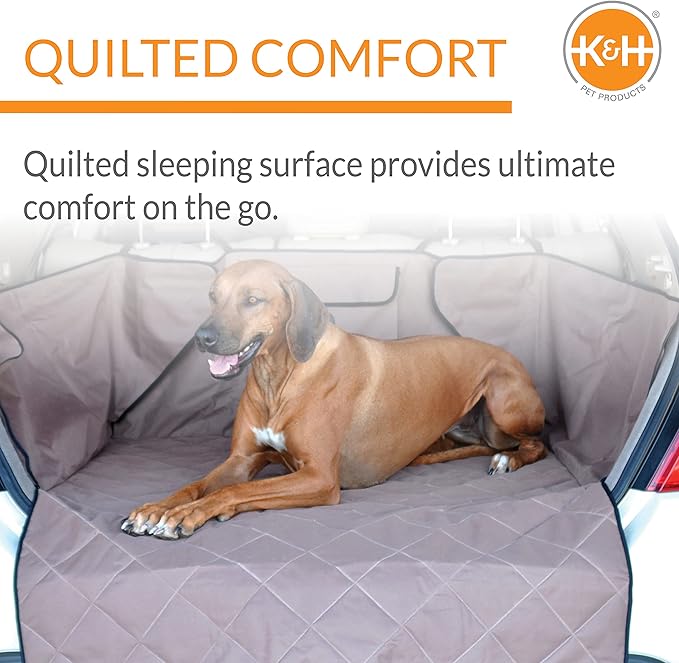 K&H Pet Products Quilted Cargo Cover Tan Standard/Mid-Size Vehicle 54 Inches