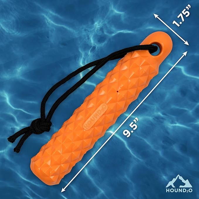 Dog Toys | Rope Bumper Floating Toy for Dogs | Orange Outdoor Toy - Easy to Clean and Made from Non Toxic Materials