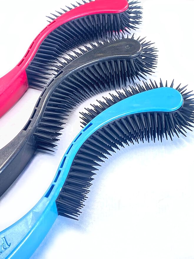 Cat Brush, Pink. Designed for Comfort, Created for Cats and Dogs. Ergonomic shape promotes stress free grooming. Great for long to short haired cats. Made in the USA