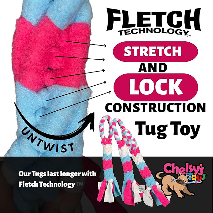 Chelsy's Toys Interactive Tug Toy for Dogs and Puppies, Mental Stimulation Toy, Slow-Play, Brain Exercise for Puppies & Seniors, Freeze forTeething Relief, Blue, Orange, Purple (Orange)