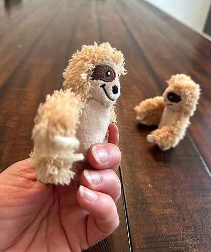 Glow Pups Sloth Dog Toy, Dog Squeaky Toy, Tree with Hide and Squeak Plush Toys for Dogs, Toy, Puzzle Toy for Small and Medium Size Dogs. (3 Pack: Replacement Animals, Sloth)