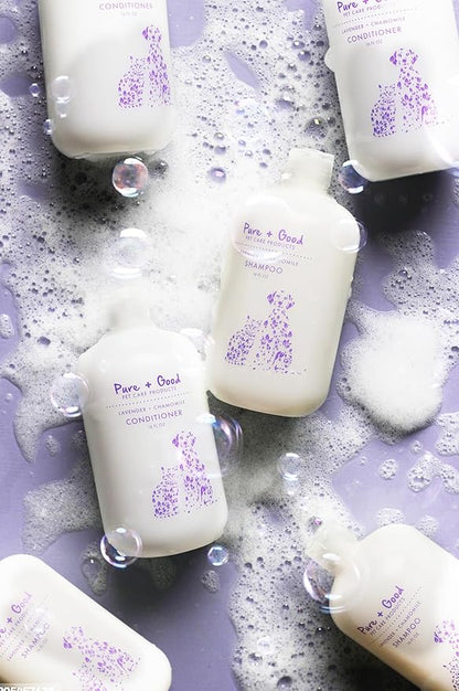 Shampoo and Conditioner Set, Formulated for All Pets, Gentle and Cleansing, Made in The USA, Cruelty Free, 16 fl oz (Lavender + Chamomile)