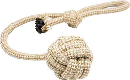 Franklin Pet Supply Natural Non-Toxic Rope Dog Toys Hemp Play Fetch Tug of War Dog Teething Puppy Chew 4 Pack