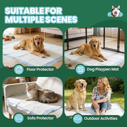 IMMCUTE Great Value Pee Pads 100 Count, 30"x36" Puppy Wee Pads XXL, Thicken Dog Pee Pads Extra Large for Potty Training, Disposable Leak-Proof & Absorbent Piddle Pads