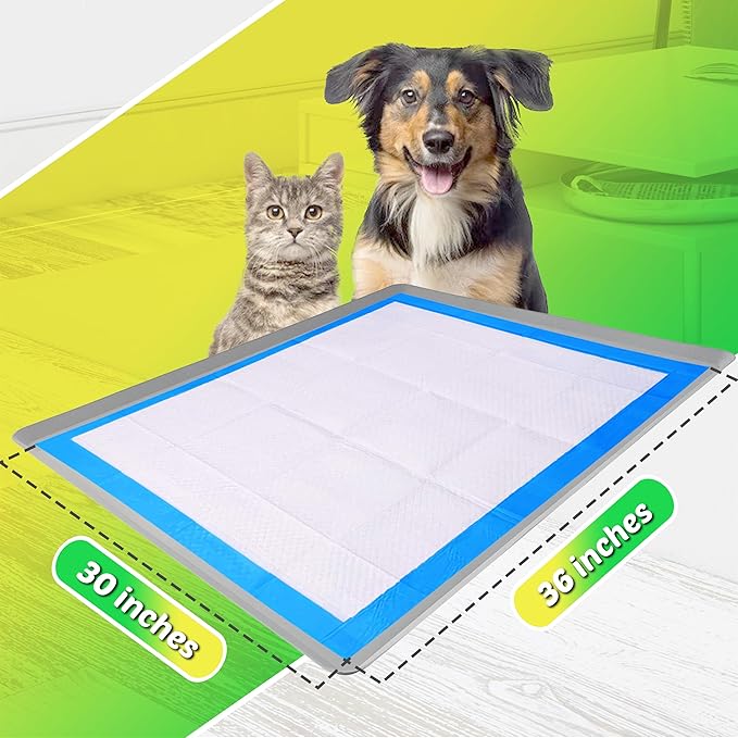 TidyFriend Dog Pee Pad Holder Tray Fits Up to 30” x 36” Wee Wee Pee Pads - Stable Grip, Raised Edges, Quick-Wipe Silicone Surface Dog Potty Tray Holder for Indoor Flooring Protection (Light Grey)