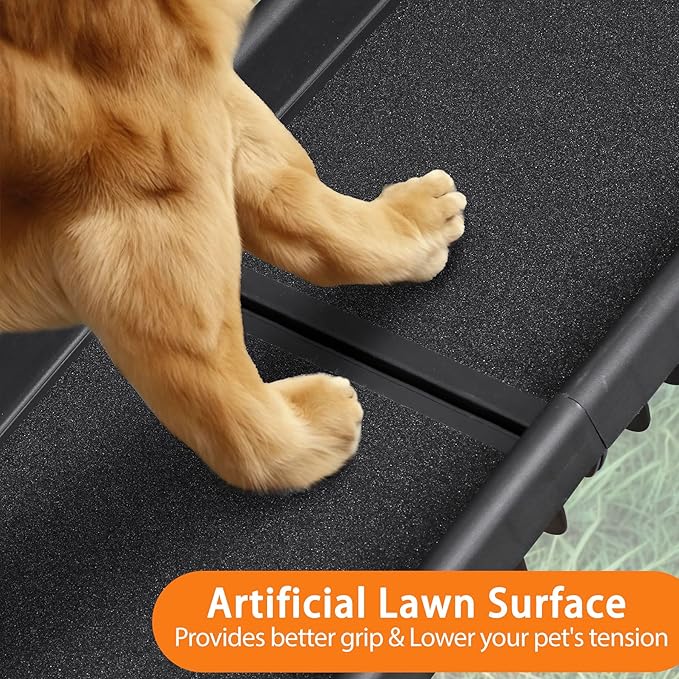Folding Dog Ramp for Car 61 Inches Dog Ramps for Large Dogs Non-Slip Surface Portable Dog Car Ramp for SUV Car & Truck Outdoor Pet Ramp