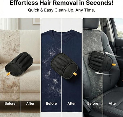 Lispin Pet Hair Removal Glove for Cats & Dogs, Upgraded Five-Finger Electrostatic Pet Hair Glove, Reusable Magic Brush Pet Hair Remover Tool for Laundry, Couch, Carpet, Car Seat(2 Pack)