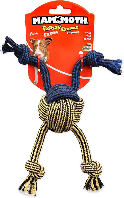 Mammoth Pet Products 43725185: Extra Flossy Chew Monkey Fist Dog Toy, 10In
