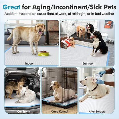 Gimars 36x36 4XL Large Pee Pads for Dogs - 150 Counts Extra Absorbent Puppy Training Pads 6 Layers Thicken, Jumbo Disposable Leak-Proof Quick Dry Wee Wee Pads for Dogs Cats Rabbits Pets