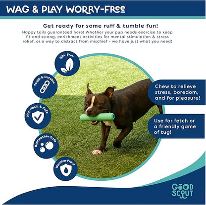 Good Scout Chew Stick - Aggressive Chew Toy for Puppies & Adult Dogs, No Stuffing for Medium & Large Dogs