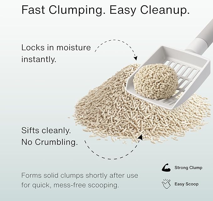 Tofu Cat Litter by Rawry | Flushable Natural Compostable Cat Litter Five Bags (5 Month Supply: 17.5kg)