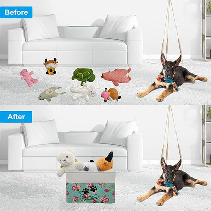 Large Collapsible Dog Toy Box for Pet Toys & Accessories