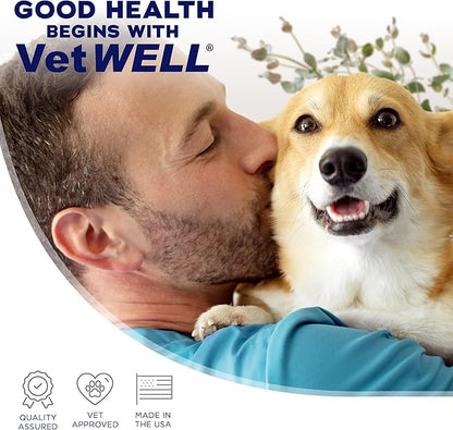 VetWELL Ear Cleaner for Dogs and Cats - Otic Rinse for Infections and Controlling Ear Infections and Odor in Pets - 8 oz (Sweet Pea Vanilla)