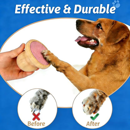 Dog Nail File Board Set with 3cr13 Stainless Steel Clipper, Quiet Dog Nail Scratch Board for Gentle Trimming, Pet Nail File for Dogs Cats Puppies, Durable Nail Care Tool