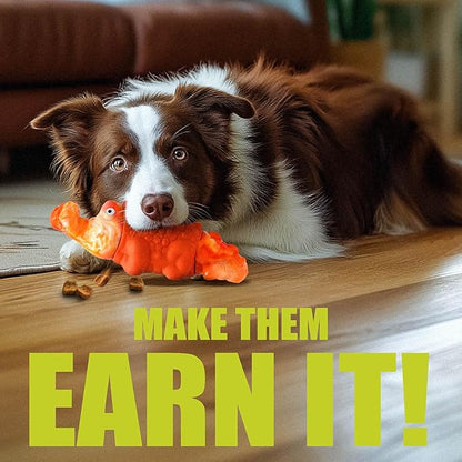 Tough Dog Chew Toys for Aggressive Chewers, Interactive Treat Dispensing Dog Toy, Durable Dog Toys for Medium & Large Dogs - Great for Boredom